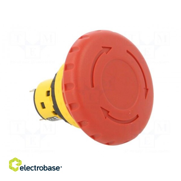 Switch: emergency stop | 16mm | Stabl.pos: 2 | NC x2 | red | IP65 | Pos: 2 image 8