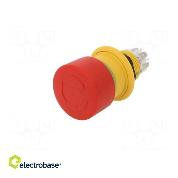 Switch: emergency stop | 16mm | Stabl.pos: 2 | NC x2 | red | none | Pos: 2 фото 2