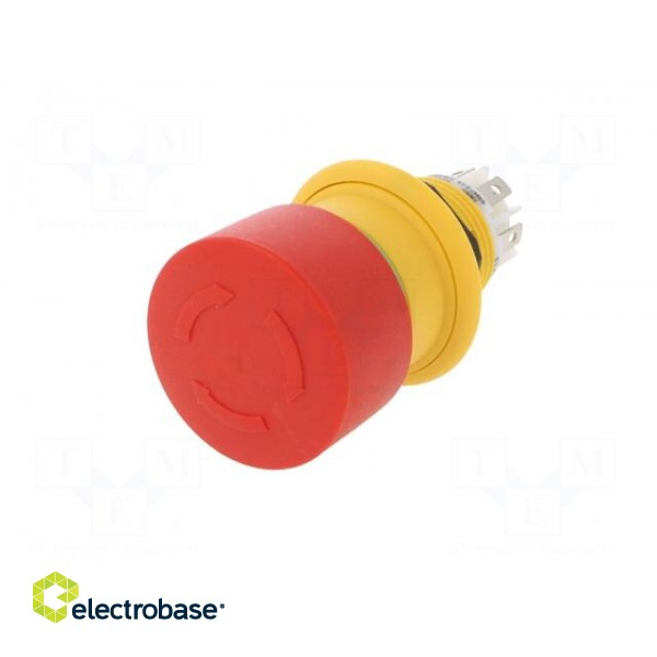 Switch: emergency stop | 16mm | Stabl.pos: 2 | NC x3 | red | none | Pos: 2 image 2