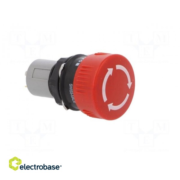 Switch: emergency stop | 16mm | Stabl.pos: 2 | NC | red | none | IP65 | 51 image 8