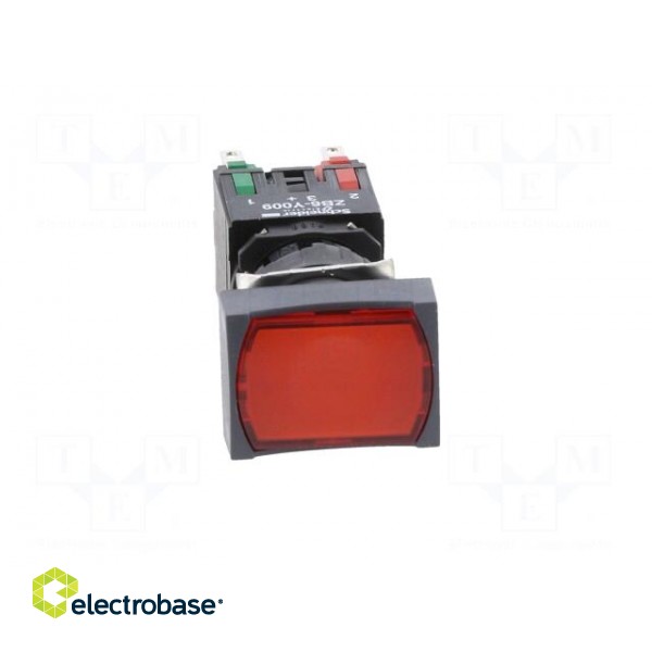 Switch: push-button | Stabl.pos: 2 | NC + NO | 16mm | red | LED | 12÷24VDC фото 9