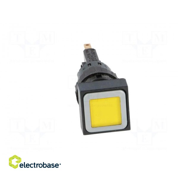 Switch: push-button | Stabl.pos: 2 | 16mm | yellow | filament lamp paveikslėlis 9