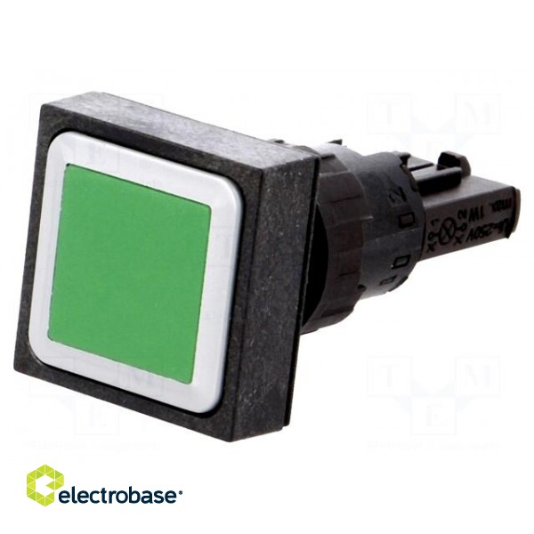 Switch: push-button | Stabl.pos: 1 | 16mm | green | Pos: 2 | -25÷70°C фото 1