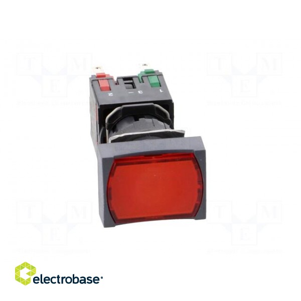 Switch: push-button | Stabl.pos: 1 | NC + NO | 16mm | red | LED | 12÷24VDC фото 9