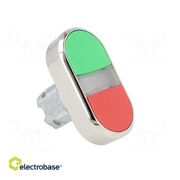 Switch: double | Stabl.pos: 1 | 22mm | green/red | IP67 | Pos: 2 | Ø22mm фото 8