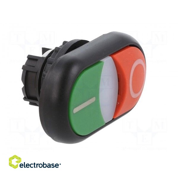 Switch: double | 22mm | Stabl.pos: 1 | green/red | M22-FLED,M22-LED image 8