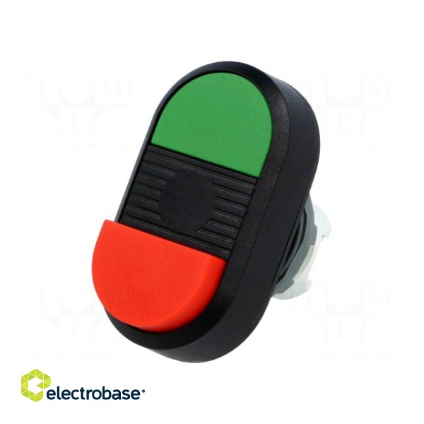 Switch: double | 22mm | Stabl.pos: 1 | green/red | none | IP66 | Pos: 2 фото 1