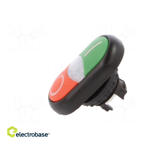 Switch: double | 22mm | Stabl.pos: 1 | green/red | M22-FLED,M22-LED фото 3