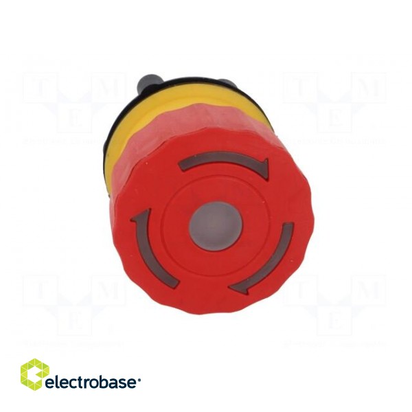 Switch: emergency stop | 22mm | Stabl.pos: 2 | NC | red | LED | 24V | IP65 image 9