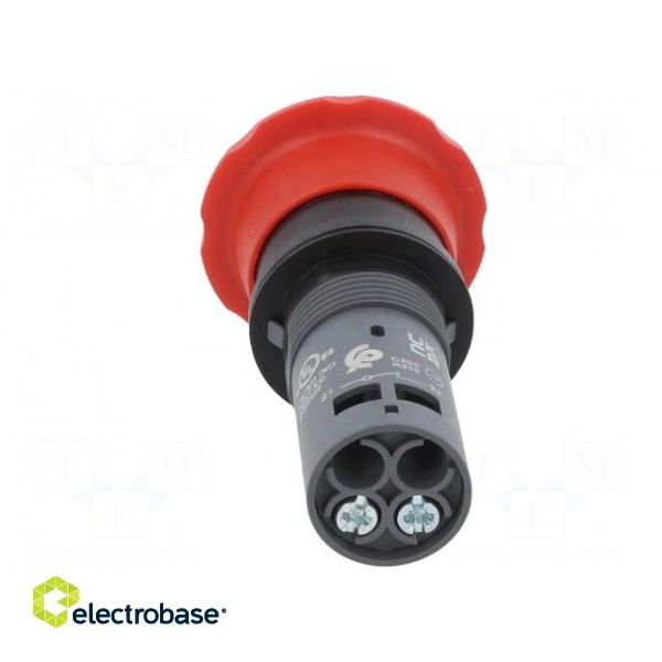 Switch: emergency stop | 22mm | Stabl.pos: 2 | NC | red | Pos: 2 | -25÷70°C image 5