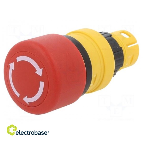 Switch: emergency stop | 16mm | Stabl.pos: 2 | red | none | Pos: 2 | 61