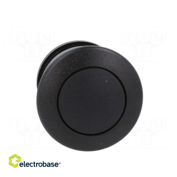Switch: push-button | 22mm | Stabl.pos: 1 | black | none | IP67 | mushroom image 9