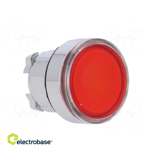 Switch: push-button | Stabl.pos: 1 | 22mm | red | IP66 | Pushbutton: flat фото 8