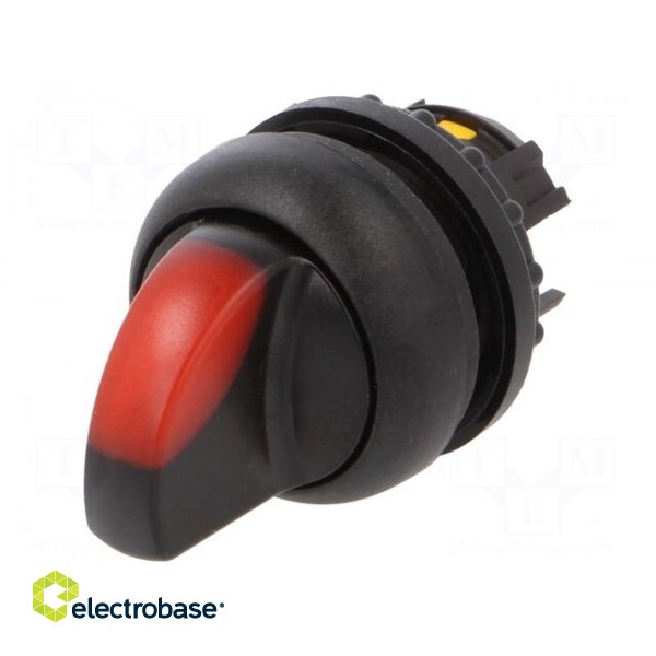 Switch: rotary | 22mm | Stabl.pos: 1 | red | M22-FLED,M22-LED | IP67 image 1