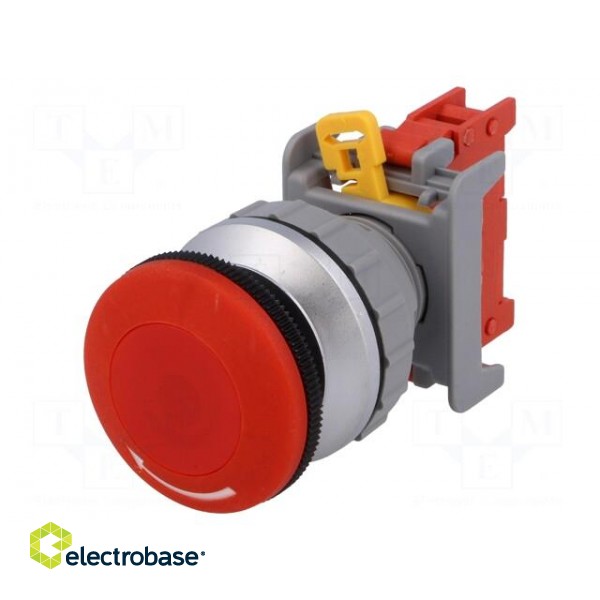 Switch: emergency stop | 30mm | Stabl.pos: 2 | NC | red | IP65 | XLEB30 image 1