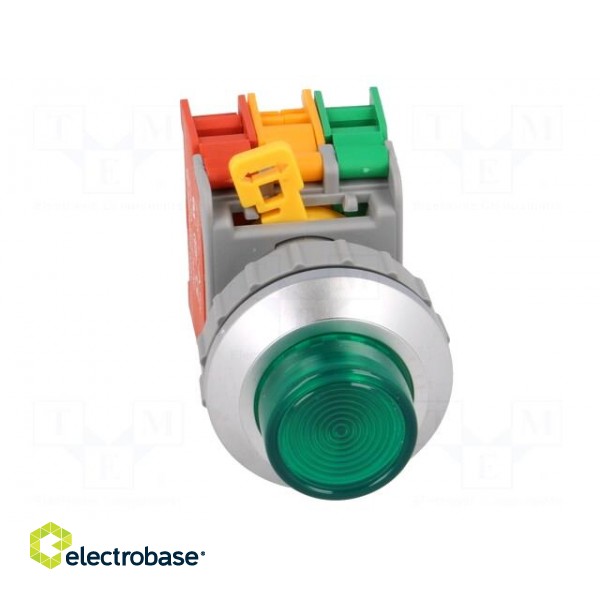 Switch: push-button | Stabl.pos: 1 | NC + NO | 30mm | green | IP65 | Pos: 2 image 9