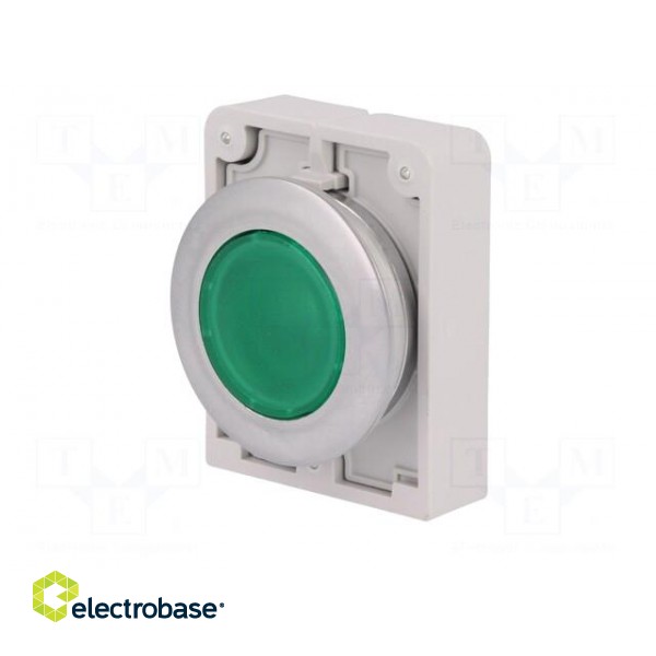 Switch: push-button | Stabl.pos: 1 | 30mm | green | M22-FLED,M22-LED paveikslėlis 2