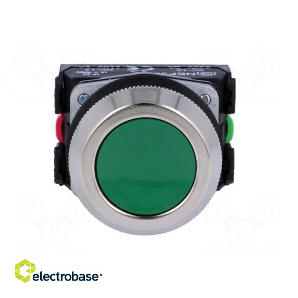 Switch: push-button | Stabl.pos: 1 | NC + NO | 30mm | green | IP56 | Pos: 2 image 9