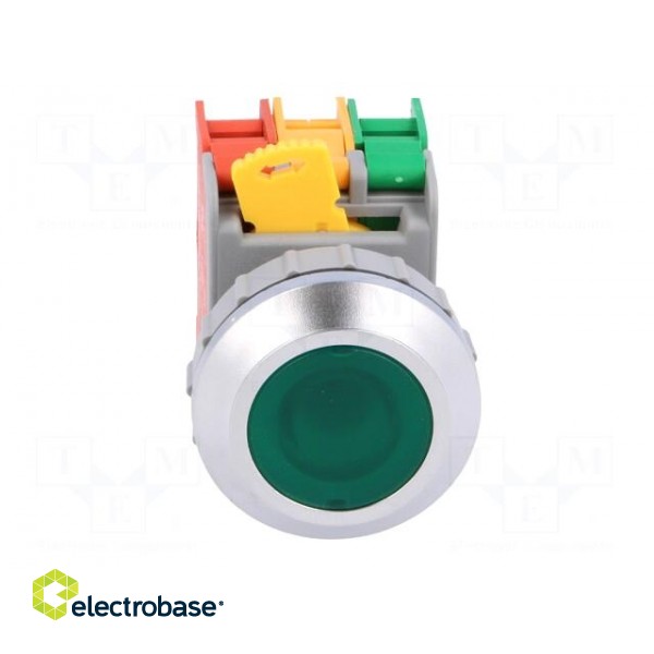 Switch: push-button | 30mm | Stabl.pos: 1 | NC + NO | green | IP65 | LXB30 image 9