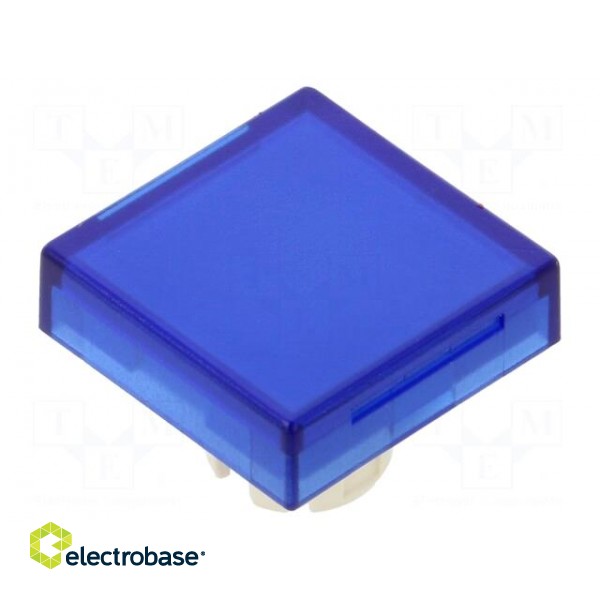 Actuator lens | 22mm | 61 | blue,transparent | plastic | 18x18mm фото 1
