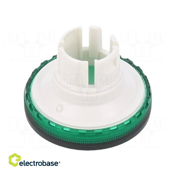 Actuator lens | 22mm | 61 | transparent,green | plastic | Ø19.7mm image 2
