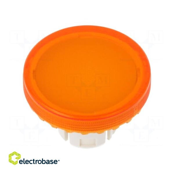 Actuator lens | 22mm | 61 | orange,transparent | plastic | Ø19.7mm фото 1