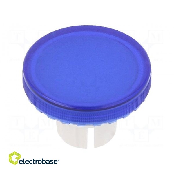 Actuator lens | 22mm | 61 | blue,transparent | plastic | Ø19.7mm paveikslėlis 1