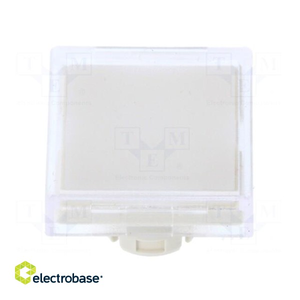 Actuator lens | 22mm | 61 | transparent | plastic | 18x18mm image 1