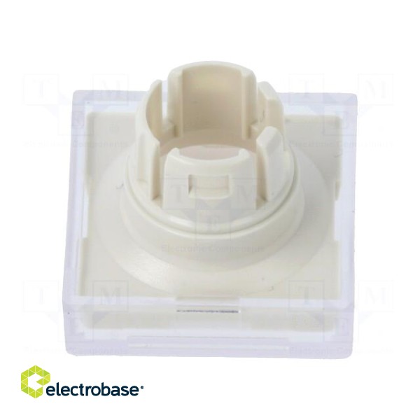 Actuator lens | 22mm | 61 | transparent | plastic | 18x18mm image 2