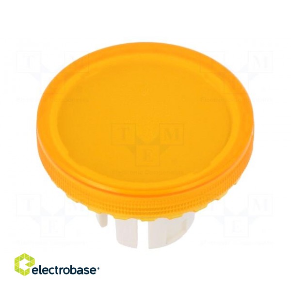 Actuator lens | 22mm | 61 | transparent,yellow | plastic | Ø19.7mm фото 1