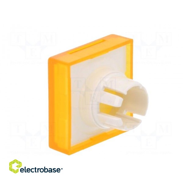 Actuator lens | 22mm | 61 | transparent,yellow | plastic | 18x18mm paveikslėlis 4