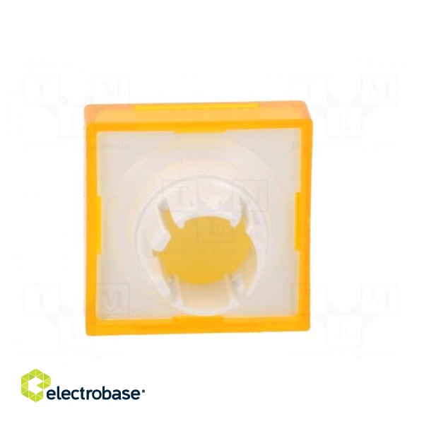 Actuator lens | 22mm | 61 | transparent,yellow | plastic | 18x18mm image 5