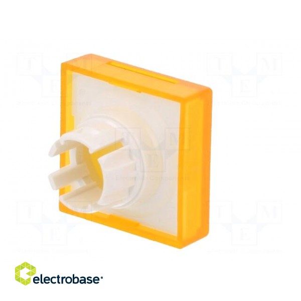 Actuator lens | 22mm | 61 | transparent,yellow | plastic | 18x18mm image 6