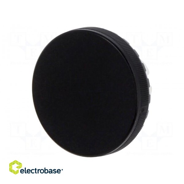Actuator lens | 22mm | 84 | black | plastic
