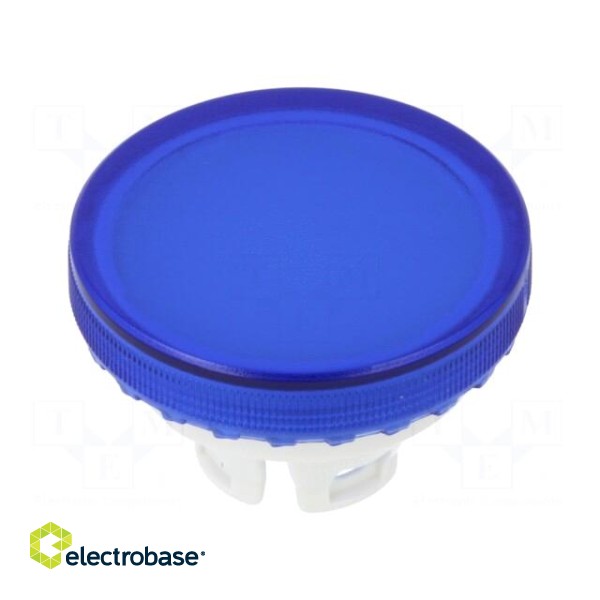 Actuator lens | 22mm | 84 | blue,transparent | plastic image 1