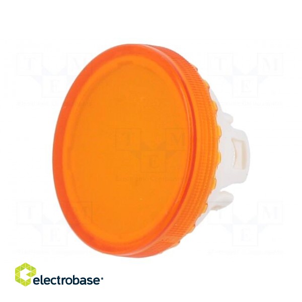 Actuator lens | 22mm | 84 | orange,transparent | plastic