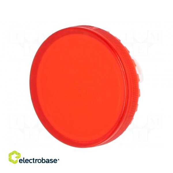 Actuator lens | 22mm | 84 | red,transparent | plastic