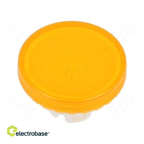 Actuator lens | 22mm | 84 | transparent,yellow | plastic
