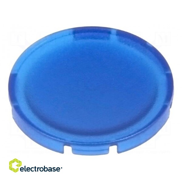 Actuator lens | 22mm | RMQ-Titan | Colour: blue