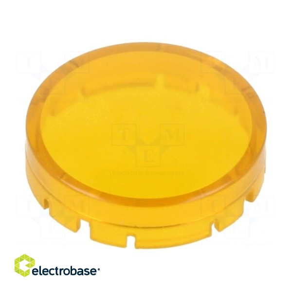 Actuator lens | RONTRON-R-JUWEL | transparent,yellow | Ø19.7mm