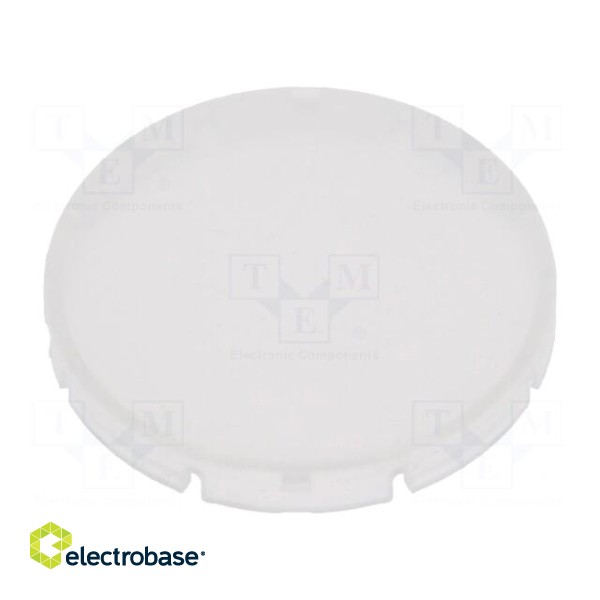 Actuator lens | RONTRON-R-JUWEL | white transparent opal | Ø19.7mm