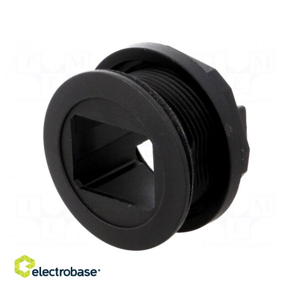 Case | 22mm | har-port | -25÷70°C | Ø22.3mm | IP20 | black image 1