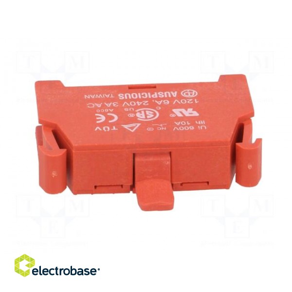 Contact block | 22/30mm | -20÷60°C | front fixing | Contacts: NC image 9