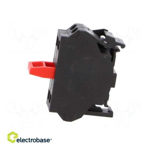 Contact block | 22mm | -25÷70°C | for back plate | Contacts: NC image 3