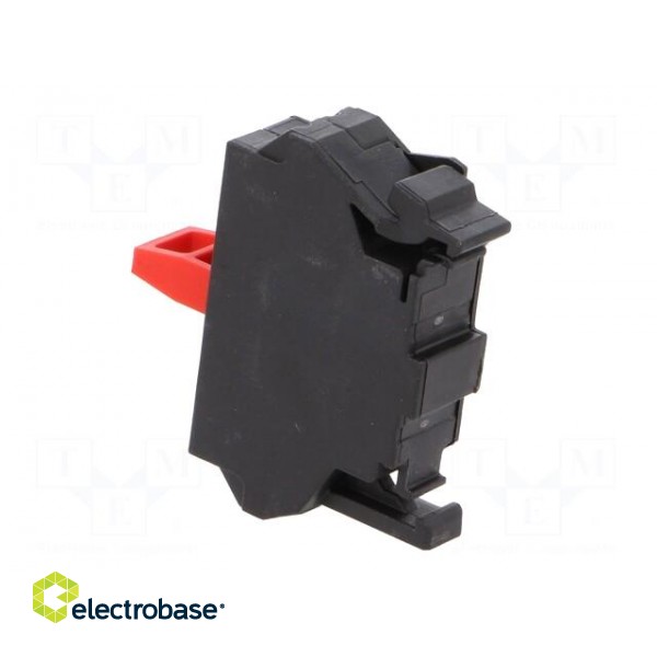 Contact block | 22mm | -25÷70°C | for back plate | Contacts: NC image 4
