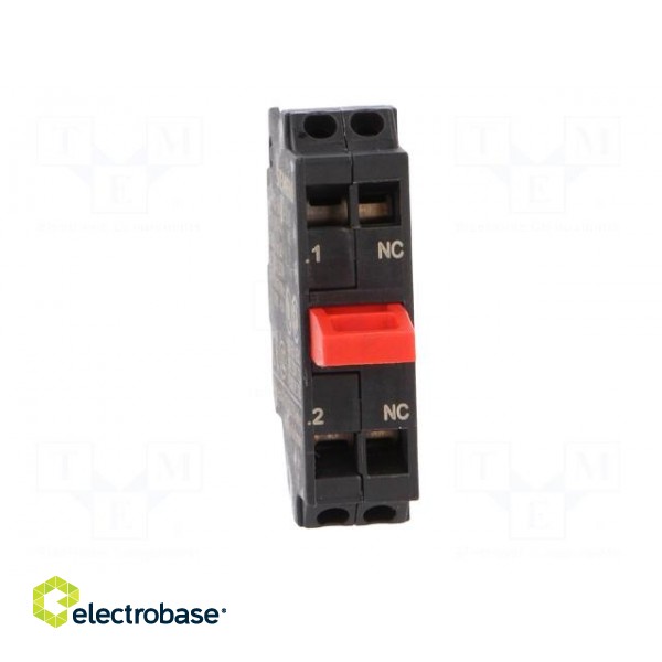 Contact block | 22mm | -25÷70°C | for back plate | Contacts: NC image 9