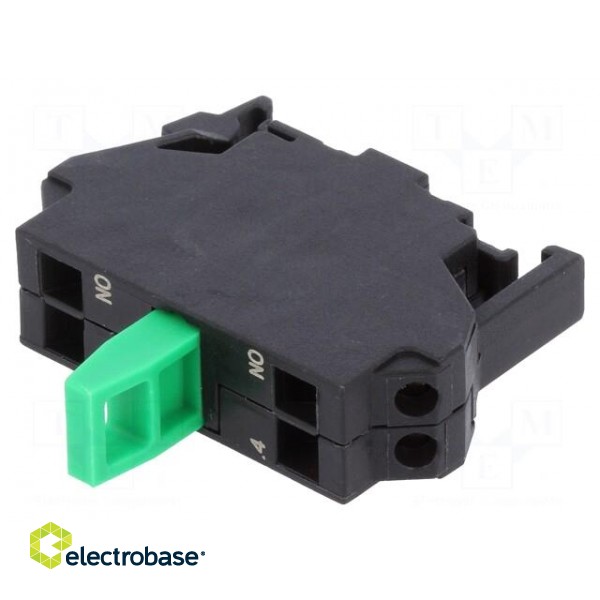 Contact block | 22mm | 3SU1.5 | -25÷70°C | for back plate paveikslėlis 1
