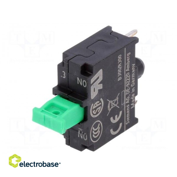 Contact block | 22mm | -25÷70°C | Leads: for PCB | Contacts: NO image 1
