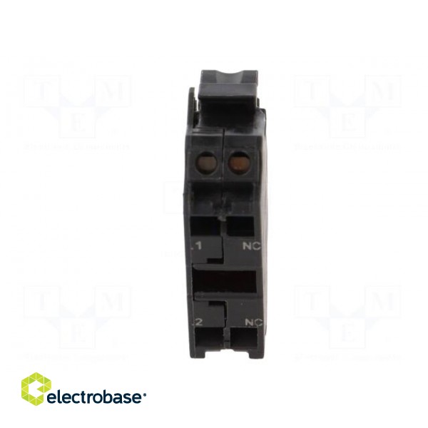 Contact block | 22mm | 3SU1.5 | -25÷70°C | front fixing | Contacts: NC image 5