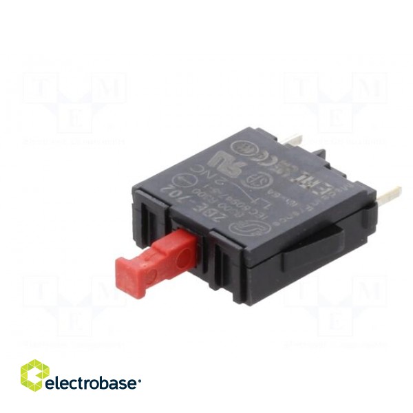 Contact block | 22mm | Harmony XB4 | -40÷70°C | Leads: for PCB image 3